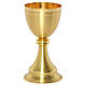 Chalice and ciborium in smooth gold-plated brass s3