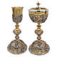 Baroque-style chalice and ciborium with Gospel episodes s1