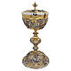Baroque-style chalice and ciborium with Gospel episodes s6