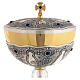 Chalice and Ciborium for Concelebration Chiseled with Lapis Lazuli and Crystal Knop s8