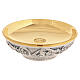 Silver-plated Paten with Gilded Bowl and Hand-chiseled Grapevine s1