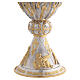 Chalice and Ciborium two-tone gold and silver, 4 Evangelists and Saints s4