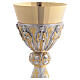 Chalice and Ciborium two-tone gold and silver, 4 Evangelists and Saints s6