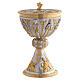 Chalice and Ciborium two-tone gold and silver, 4 Evangelists and Saints s9