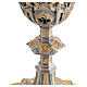 Two-tone Gothic chalice with sacred effigies and rosettes, 25 cm s9