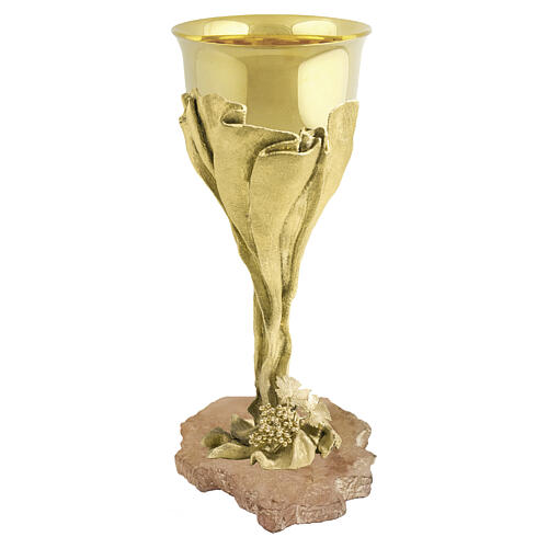 Chalice, CARTIGLIO model, gold-plated brass, Pical Arte Creazioni 1