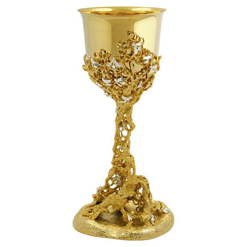 Trio litúrgico ALVEOLO banhado a ouro 18K e abelhas em prata Pical Arte Creazioni 2