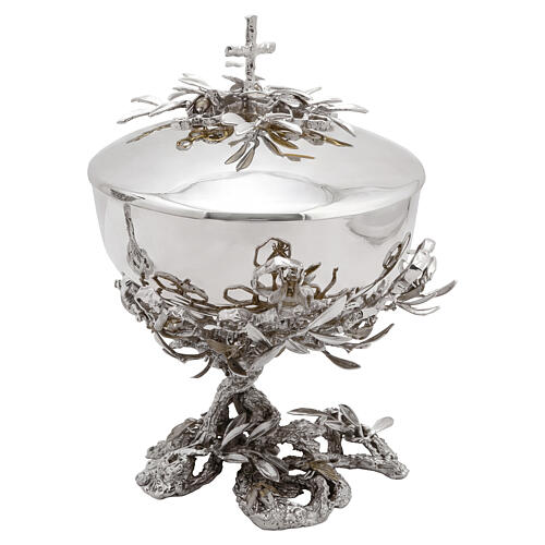 ALVEOLO liturgical set, silver-plated with 18 kt gold-plated bees, Pical Arte Creazioni 4