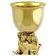 Chalice with Four Evangelists, 18 kt Gold-Plated, Stone-Effect Base, Pical Arte Creazioni s3