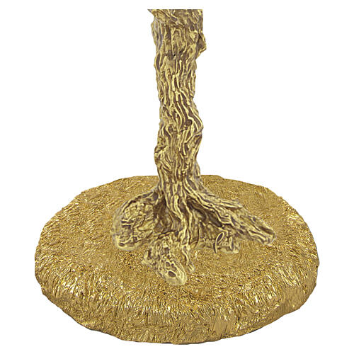 ULIVO chalice, stone-effect base with coloured decoration, 18 kt gold-plated, Pical Arte Creazioni 3