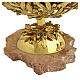 Ciborium, Olive-Branch Decoration with Green Crystals, Assisi Stone Base, Pical Arte Creazioni s3