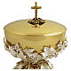 Silvered Ciborium, UVA model with red crystals, 140 mm, Pical Arte Creazioni s2