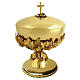 Ciborium, Grape and Leaf Decoration, 18kt Gold-Plated, 140 mm, Pical Arte Creazioni s1
