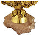 Assisi stone ciborium with a GRAPE and LEAF decoration, 18K gold plating, 5.5-inch diameter, Pical Arte Creazioni s3