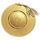 Paten, 18kt Gold-Plated, Three Wheat-Ears with JHS Engraving, Pical Arte Creazioni s1