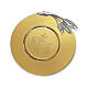 Paten, 18 kt Gold‑Plated with Engraved Agnus Dei and Silver‑Plated Wheat Ears, 180 mm, Pical Arte Creazioni s1
