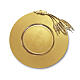 Paten, 18kt gold-plated with engraved Agnus Dei and gold ears of wheat, 180 mm, Pical Arte Creazioni s1