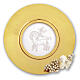 Gold-plated paten with Agnus Dei and silver-plated grape decoration, 180 mm, Pical Arte Creazioni s1