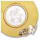 Gold-plated paten with Agnus Dei and silver-plated grape decoration, 180 mm, Pical Arte Creazioni s2