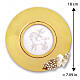 Gold-plated paten with Agnus Dei and silver-plated grape decoration, 180 mm, Pical Arte Creazioni s3