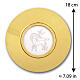 Gilded Paten with Agnus Dei engraved on plexi, 180 mm, Pical Arte Creazioni s3