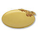 Gold-plated paten with wheat, 7 in, Pical Arte Creazioni s1
