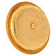 Patena offertoriale bicolore ottone martellato 15 cm diam s5