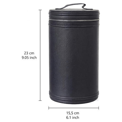 Borsa calice similpelle nera 28 cm 3