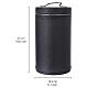 Borsa calice similpelle nera 28 cm s3