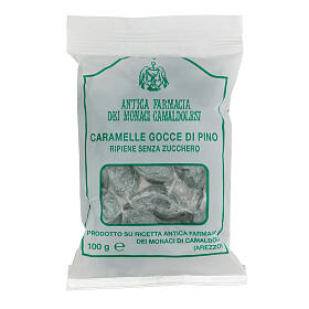 Cukierki Nadziewane kropelkami z Sosny, BEZ CUKRU, 100g, Camaldoli