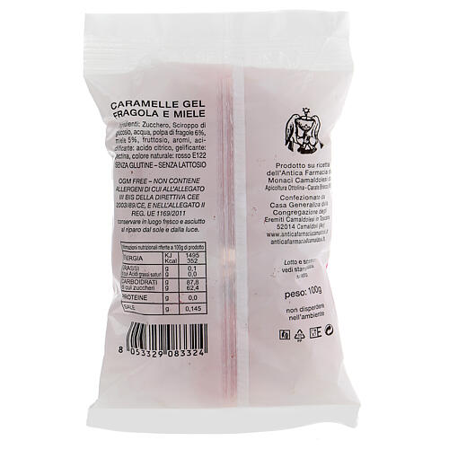 Cukierki żelowe truskawkowo-miodowe 100 g, Camaldoli 3