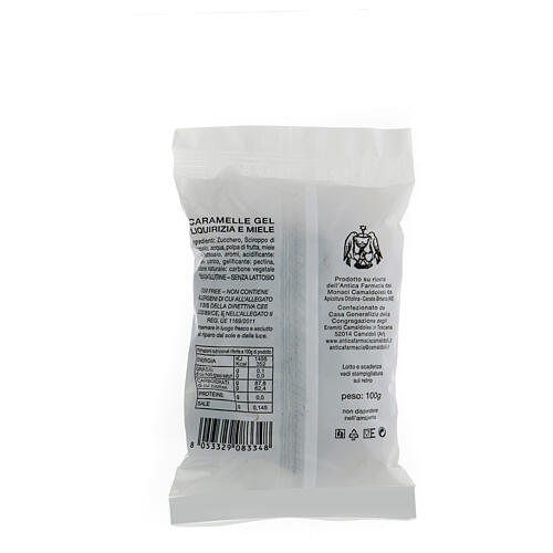 Cukierki żelowe z lukrecją i miodem 100 g, Camaldoli 3