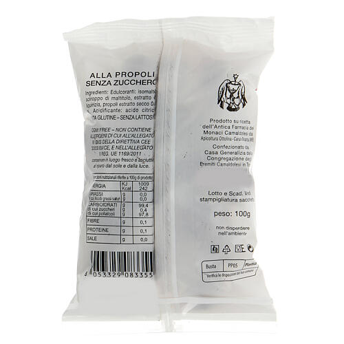 Cukierki z Propolisem BEZ CUKRU, 100 g, Camaldoli 3