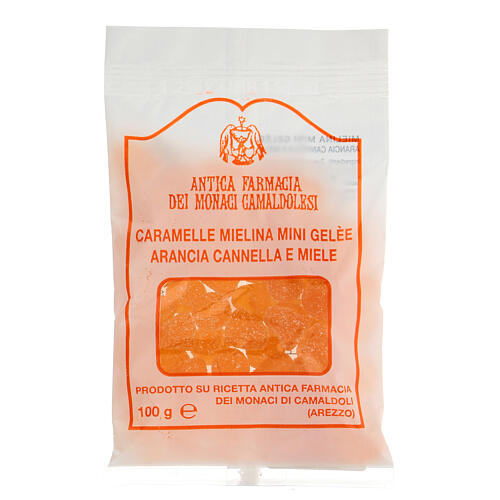 Cukierki żelowe pomarańcza cynamon i miód 100 g, Camaldoli 1