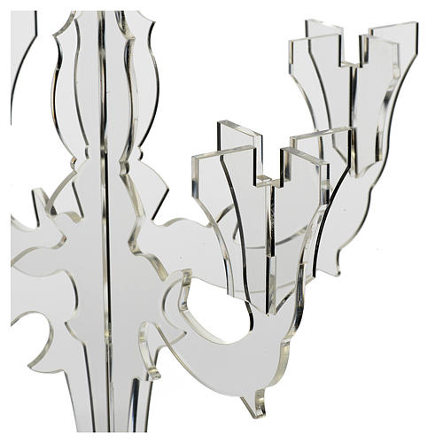 Leonardo Loop Portacandela In Vetro Trasparente – Candelabro Elegante Con Bordo Ondulato, 10933