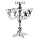 Candlestick in transparent plexiglass with 5 flames s4