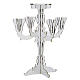 Candlestick in transparent plexiglass with 5 flames s1