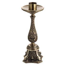 Candle holder in decorated bronze