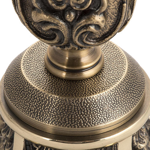 Candle holder in decorated bronze 3