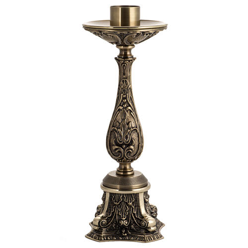 Candle holder in decorated bronze 4
