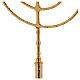 Candlestick Menorah in gold-plated brass with 7 flames s4