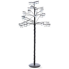Candelabro árbol porta velas transparentes