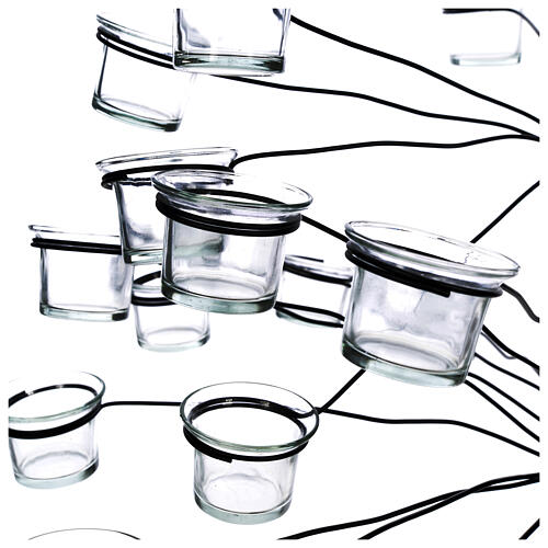 Candelabro árbol porta velas transparentes 2
