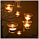 Candelabro árbol porta velas transparentes s3