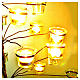 Tree tealight holder with transparent glasses s3