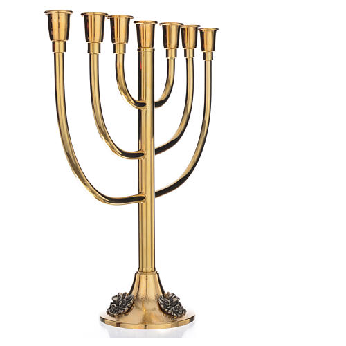Candle holder in brass with 7 flames H35cm 2
