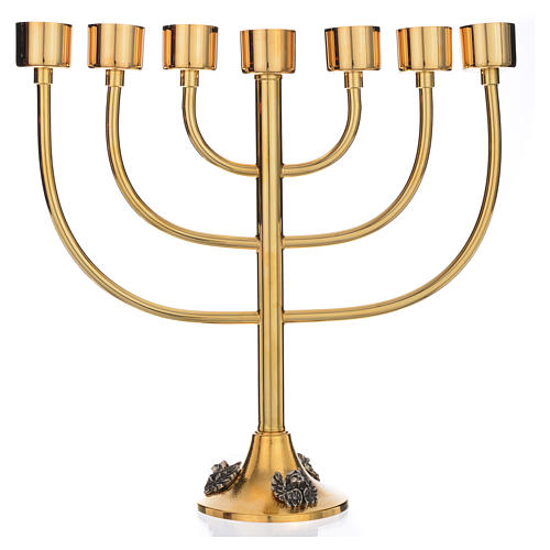 Candle holder with 7 flames H35cm, made of brass 1