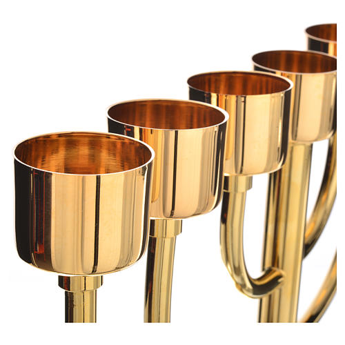Candle holder with 7 flames H35cm, made of brass 4