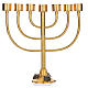 Candle holder with 7 flames H35cm, made of brass s1