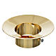 Sliding wax collector in brass for Paschal candles, 8cm diameter s1